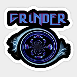 Grinder Electric Design Sticker